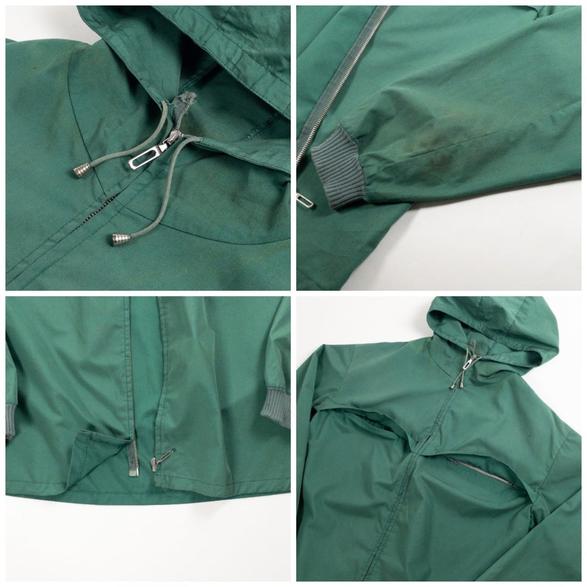 1980s Made in Europe Green Full Zip Parka
