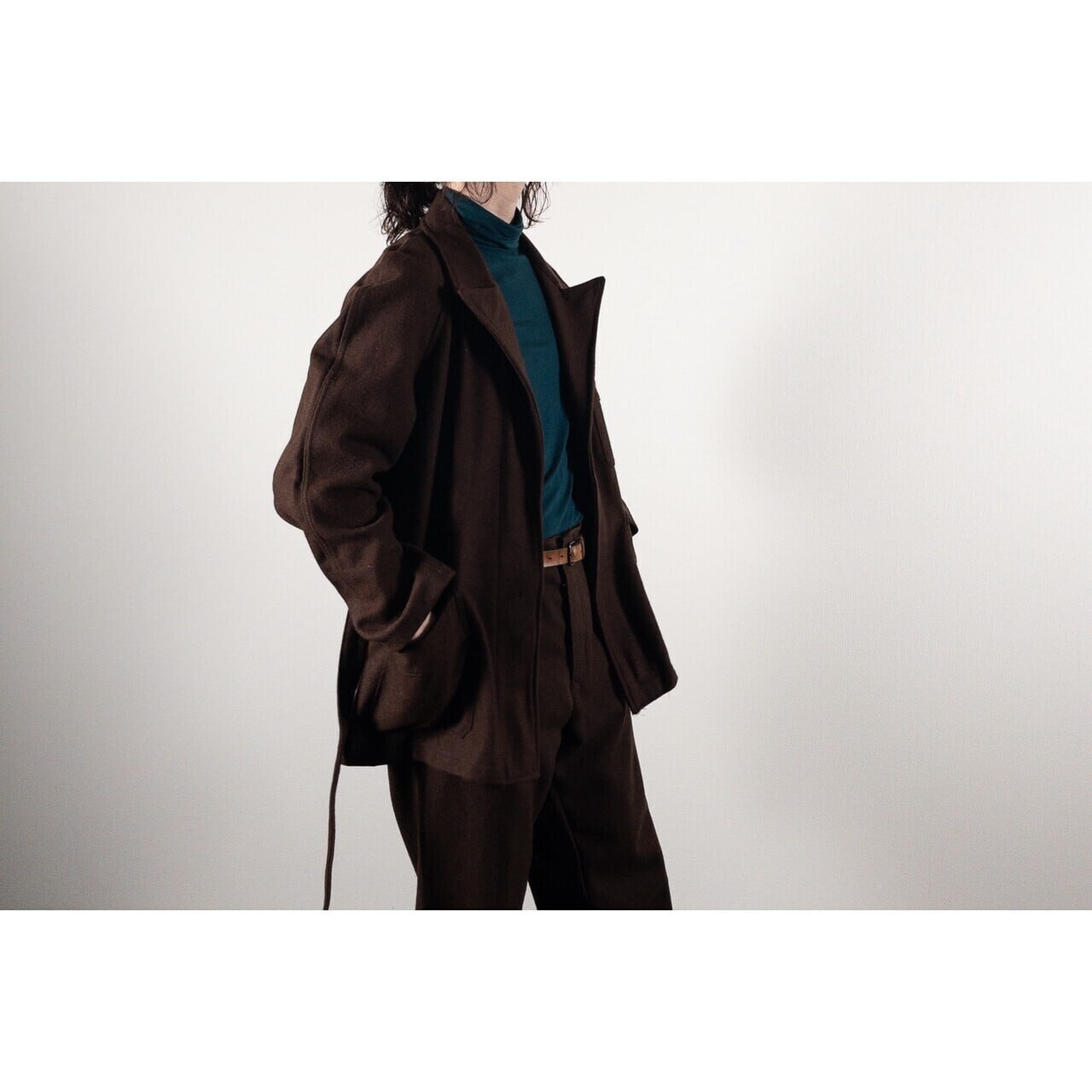 1960-70s Italian Army Brown Wool Hospital Jacket, Dead Stock