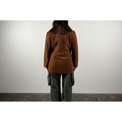 1980s-90s "Canadian Vintage" Brown Suede Leather Jacket for Ladies