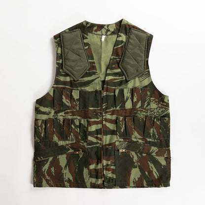1960-70s "French Vintage" Lizard Camo Hunting Gilet, Dead Stock