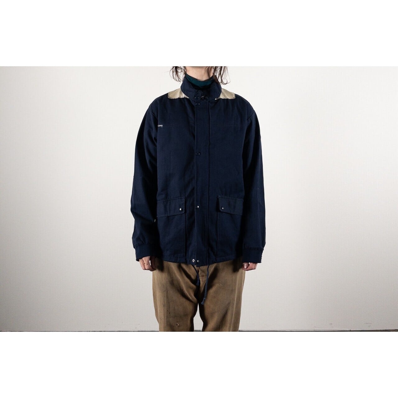 1970s "EIDER" French Blue Cotton Ski Jacket