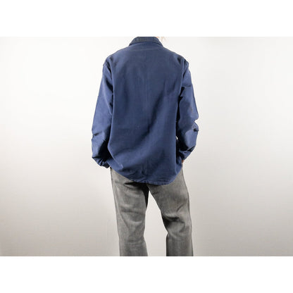 1960-70s "French Vintage" Faded Blue Moleskin Work Jacket