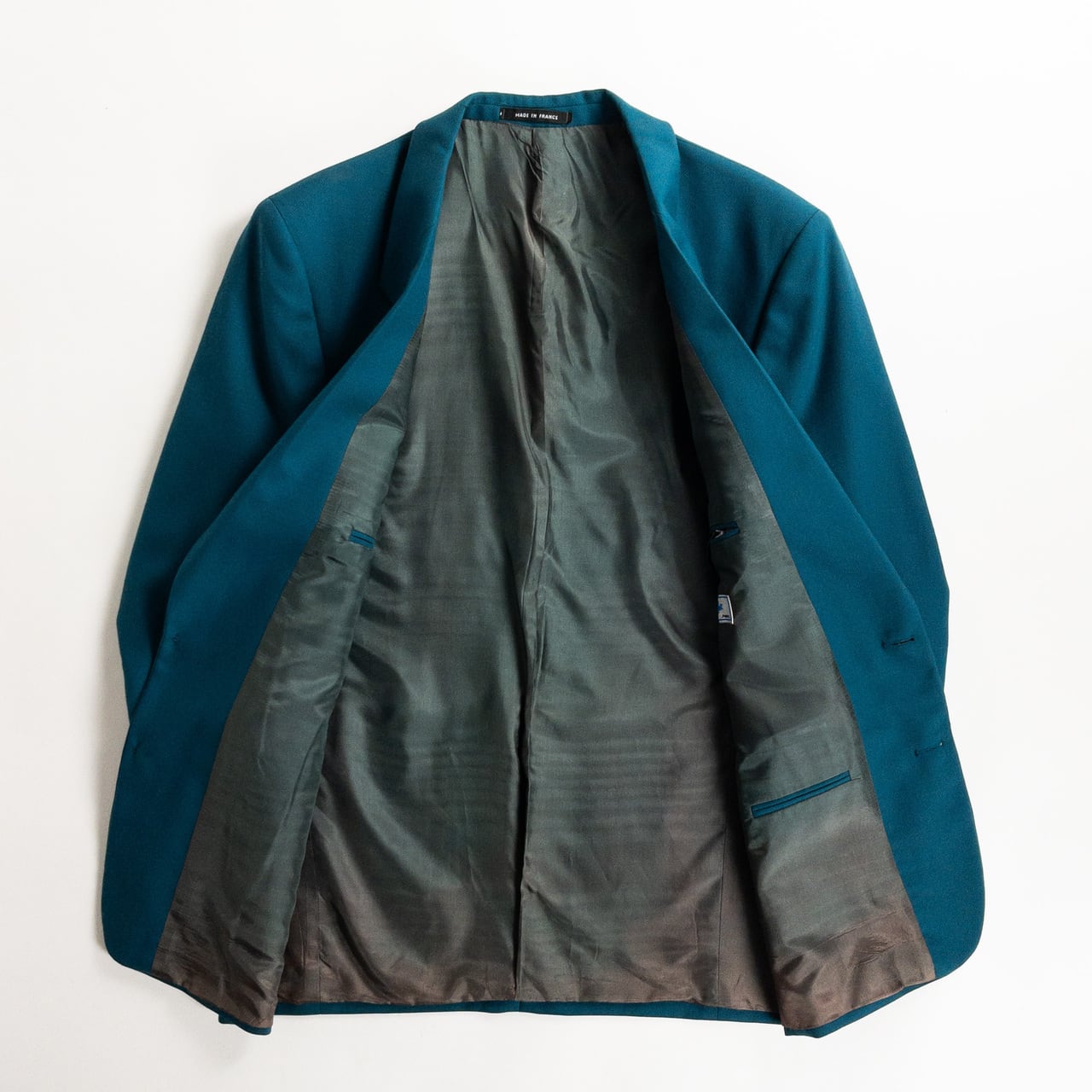 1980-90s Made in France Emerald Green Tailored Jacket