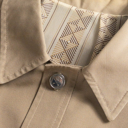 1980s "PIGEN VOYAGEUR" Beige Cotton Poly Sport Jacket