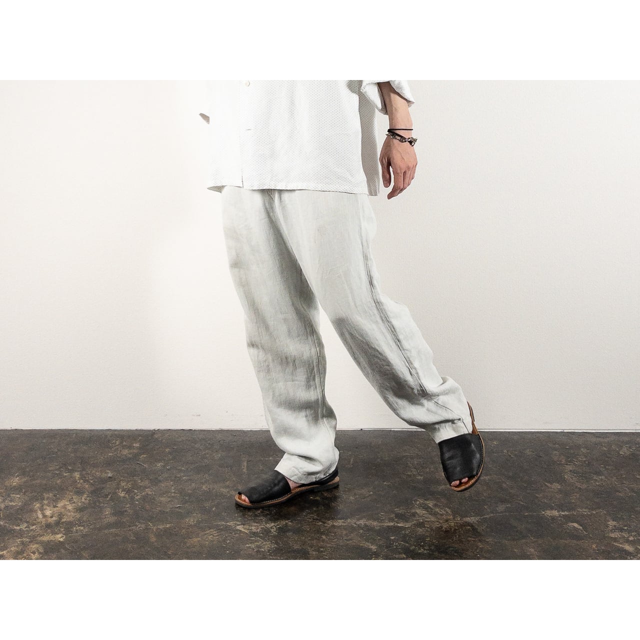 1880s "French Army" Linen Herringbone Twill Bourgeron Trousers