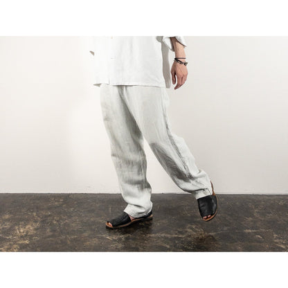1880s "French Army" Linen Herringbone Twill Bourgeron Trousers