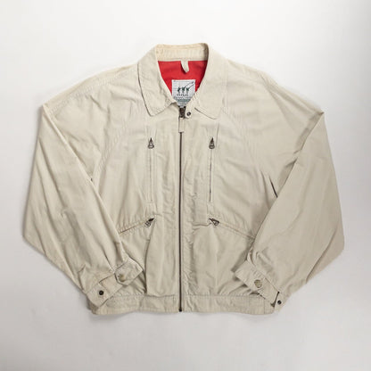 1990s "Made in Italy" Off White Cotton Sport Jacket