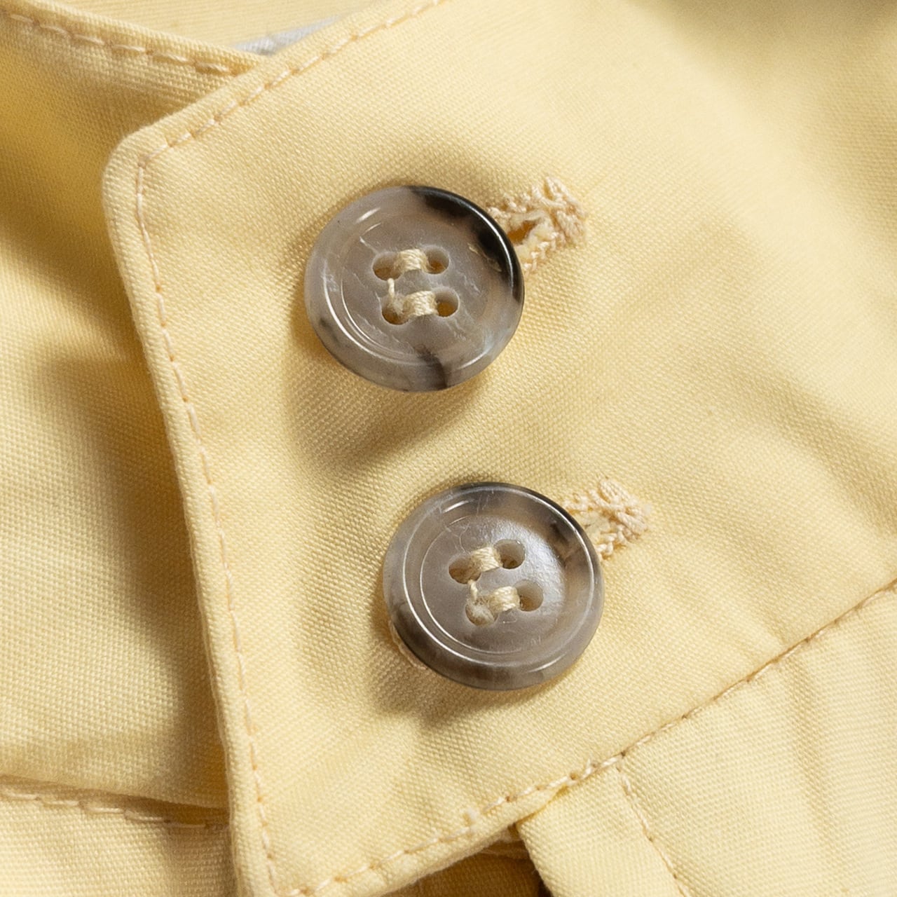 1990s "London Fog" Light Yellow Cotton Zip-Up Blouson Jacket