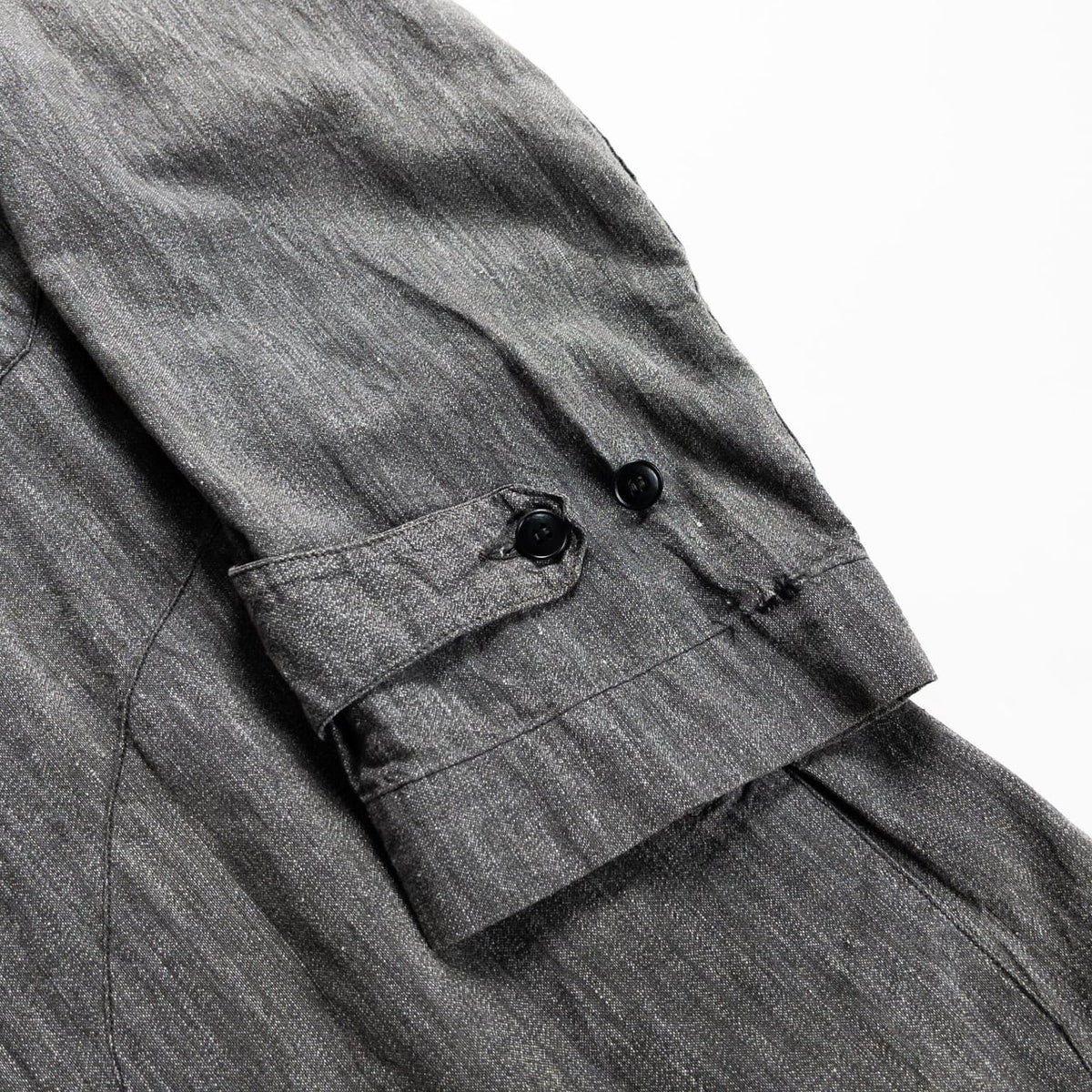 1940s "Euro Vintage" Light Black Chambray Atelier Work Coat
