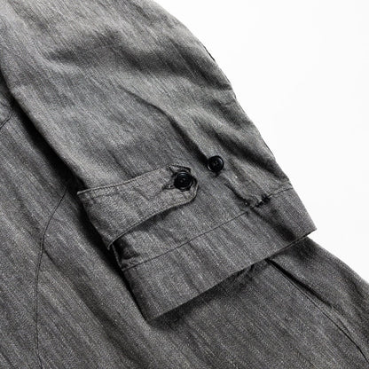 1940s "Euro Vintage" Light Black Chambray Atelier Work Coat