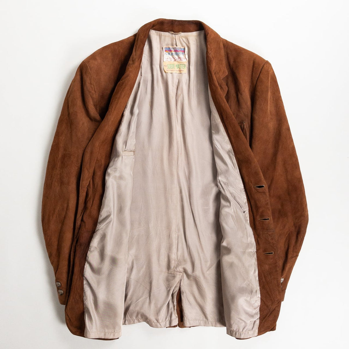 1980-90s Brown Suede Tailored Jacket