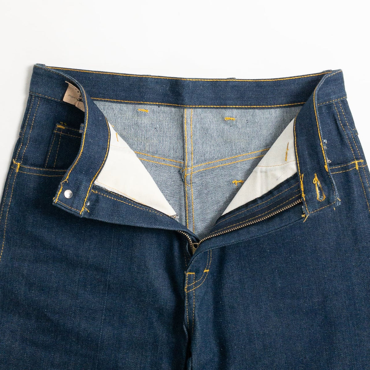 1990s "Italian Vintage" Navy Denim Trousers, Deadstock