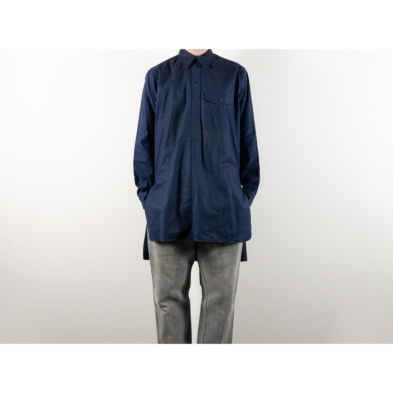 1960s "French Vintage" Blue Metis Work Shirt, Dead Stock