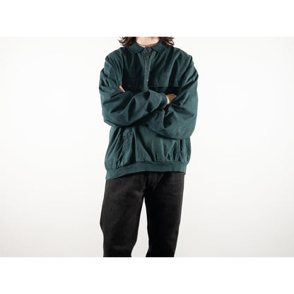 1990s "LUZ" Dark Green Cotton Anorak Pullover Jacket