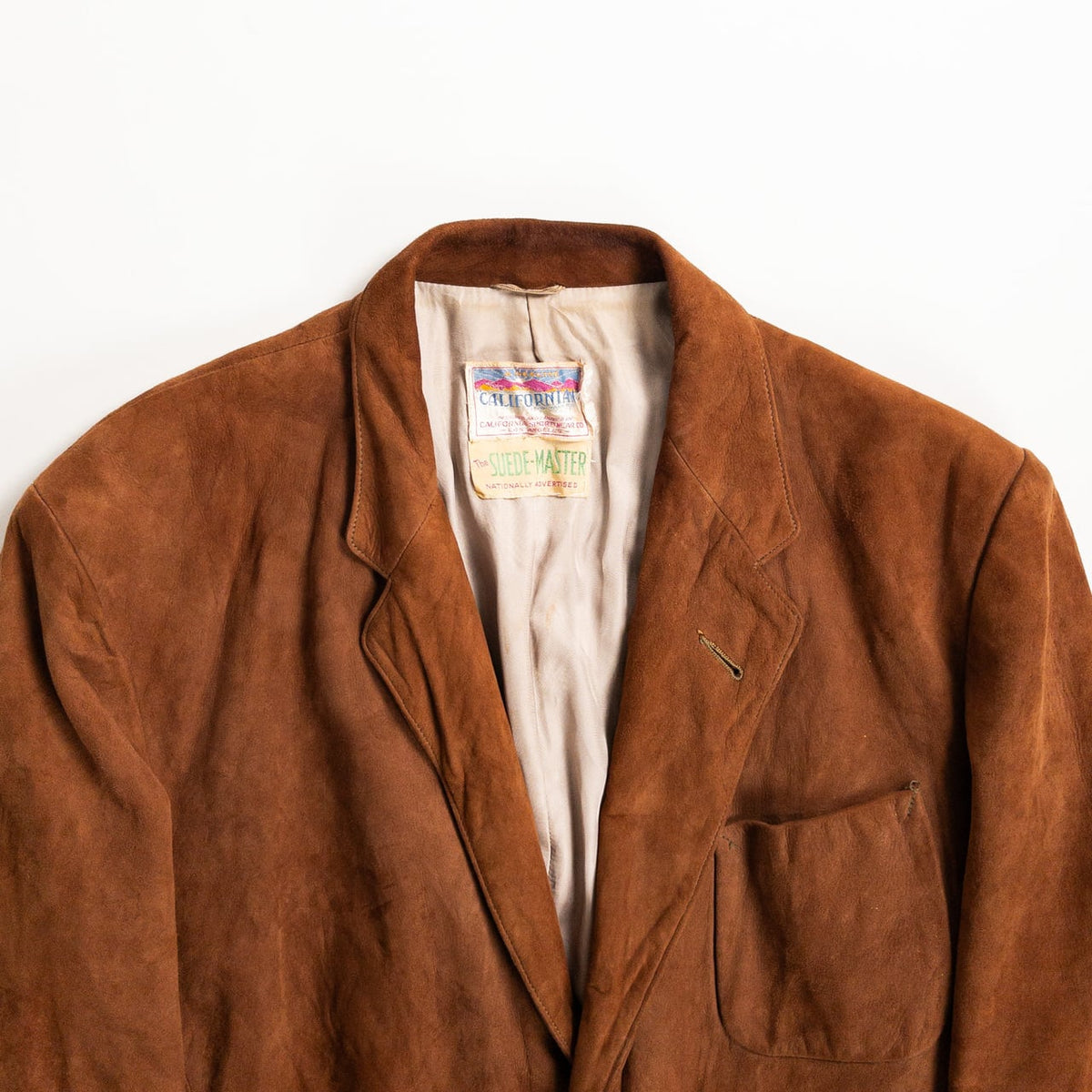 1980-90s Brown Suede Tailored Jacket