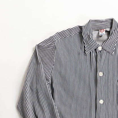 1970s German Vintage Cotton Stripe Work Jacket