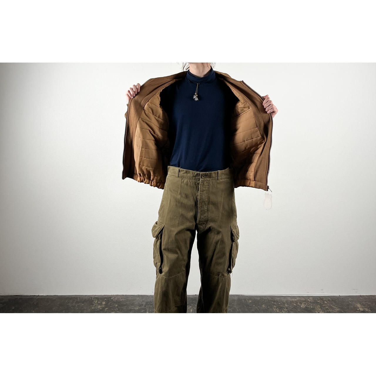 1990s "DAN CARMEL" Italian Beige Wool Sport Jacket, Dead Stock