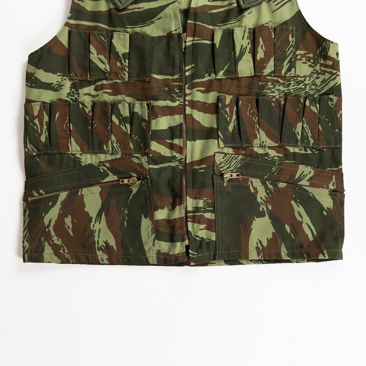 1960-70s "French Vintage" Lizard Camo Hunting Gilet, Dead Stock