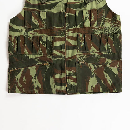 1960-70s "French Vintage" Lizard Camo Hunting Gilet, Dead Stock