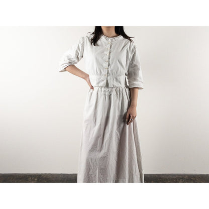 Early 1900s French Antique White Cotton Shirt