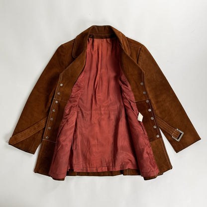 1980s-90s "Canadian Vintage" Brown Suede Leather Jacket for Ladies