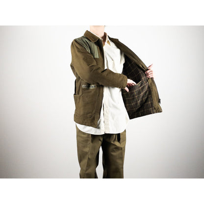 1970-80s "Italian Vintage" Khaki Cotton Hunting Jacket