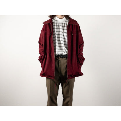 1960-70s "German Vintage" Wine Red Full Zipper Sport Jacket