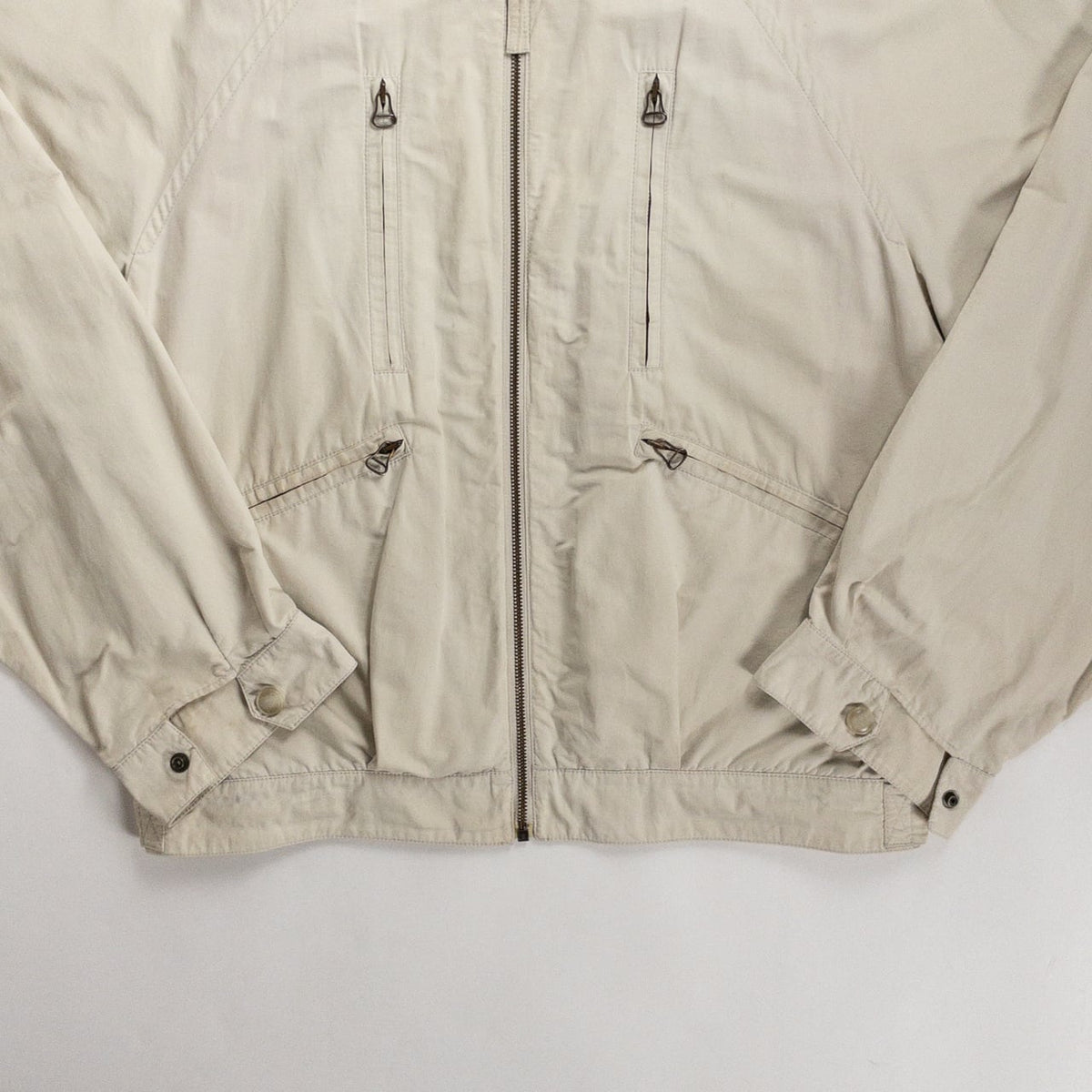 1990s "Made in Italy" Off White Cotton Sport Jacket