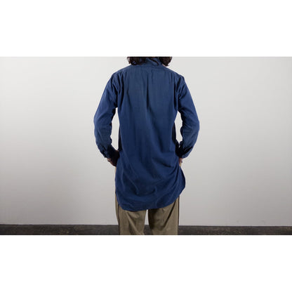 1940-50s "French Vintage" Blue Cotton Twill Work Shirt