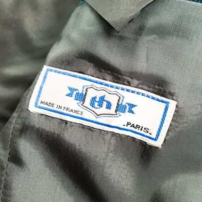 1980-90s Made in France Emerald Green Tailored Jacket