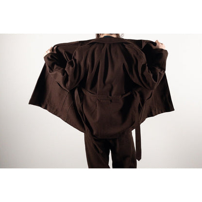 1960-70s Italian Army Brown Wool Hospital Jacket, Dead Stock