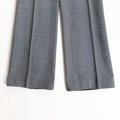 1970s "Euro Vintage" Gray Sharkskin Flare Trousers