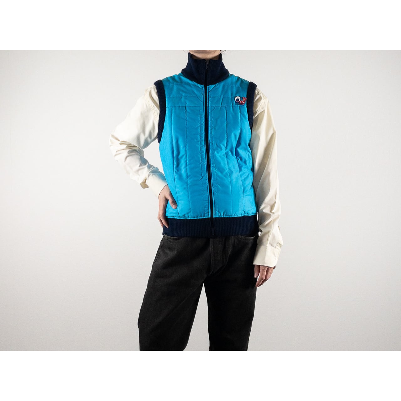 1980s "Euro Vintage" Navy x Blue Ski Vest