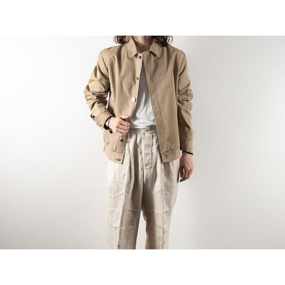 1980s "PIGEN VOYAGEUR" Beige Cotton Poly Sport Jacket