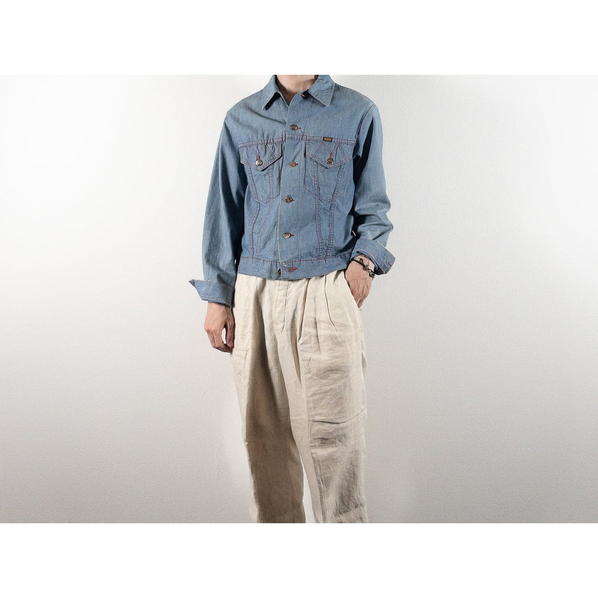 1970s "MAVERICK" Light Blue Chambray Jacket