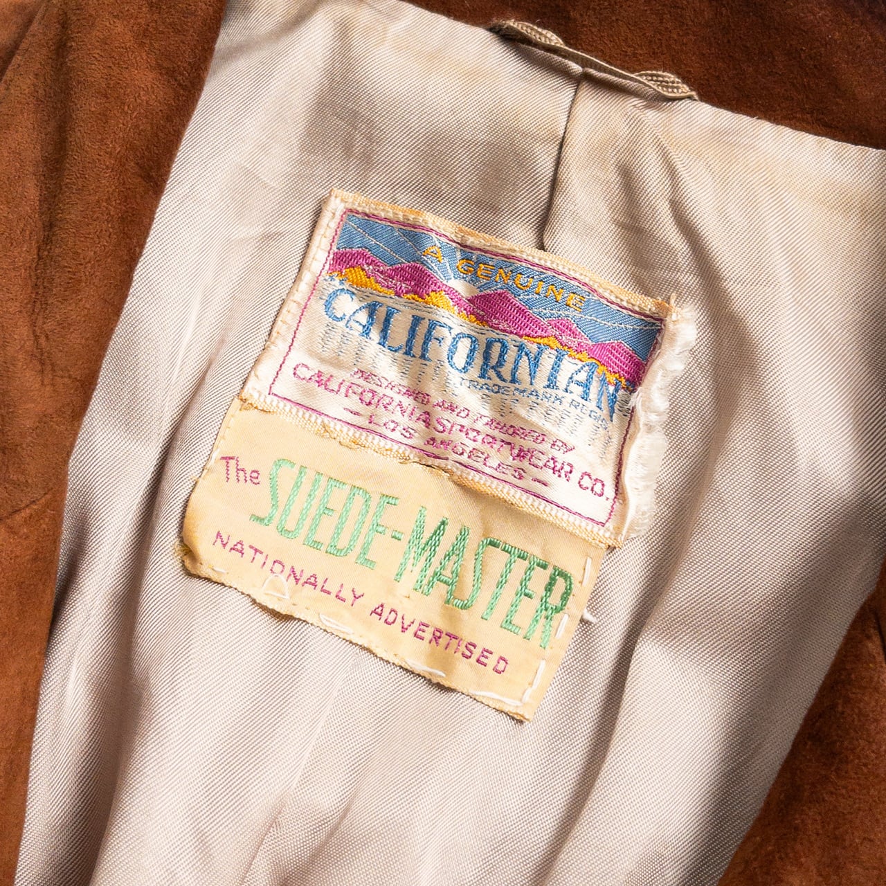 1980-90s Brown Suede Tailored Jacket