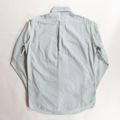 1970-80s "Fasonnable" Green × Blue Check Button Down L/S Shirt