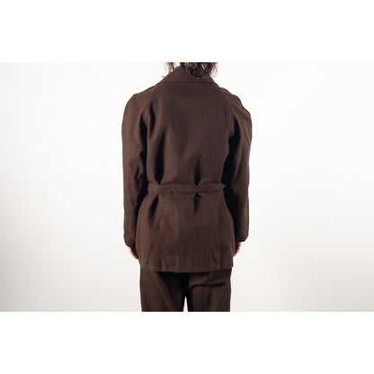1960-70s Italian Army Brown Wool Hospital Jacket, Dead Stock