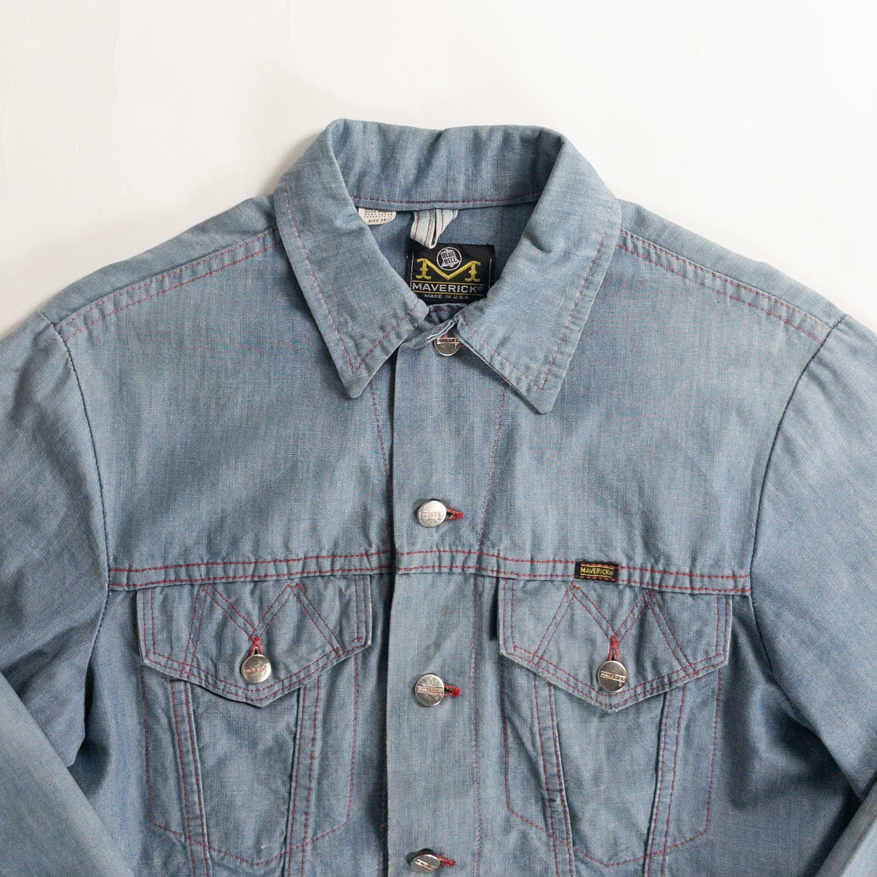 1970s "MAVERICK" Light Blue Chambray Jacket
