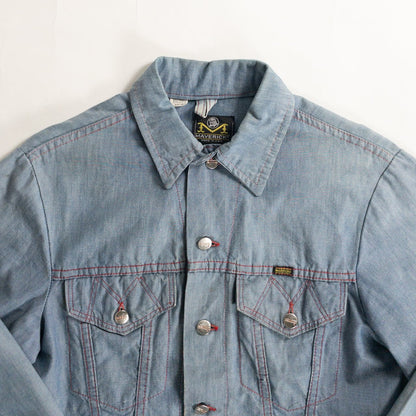 1970s "MAVERICK" Light Blue Chambray Jacket