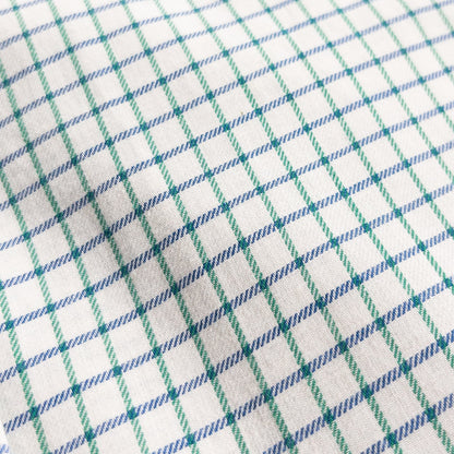 1970-80s "Fasonnable" Green × Blue Check Button Down L/S Shirt