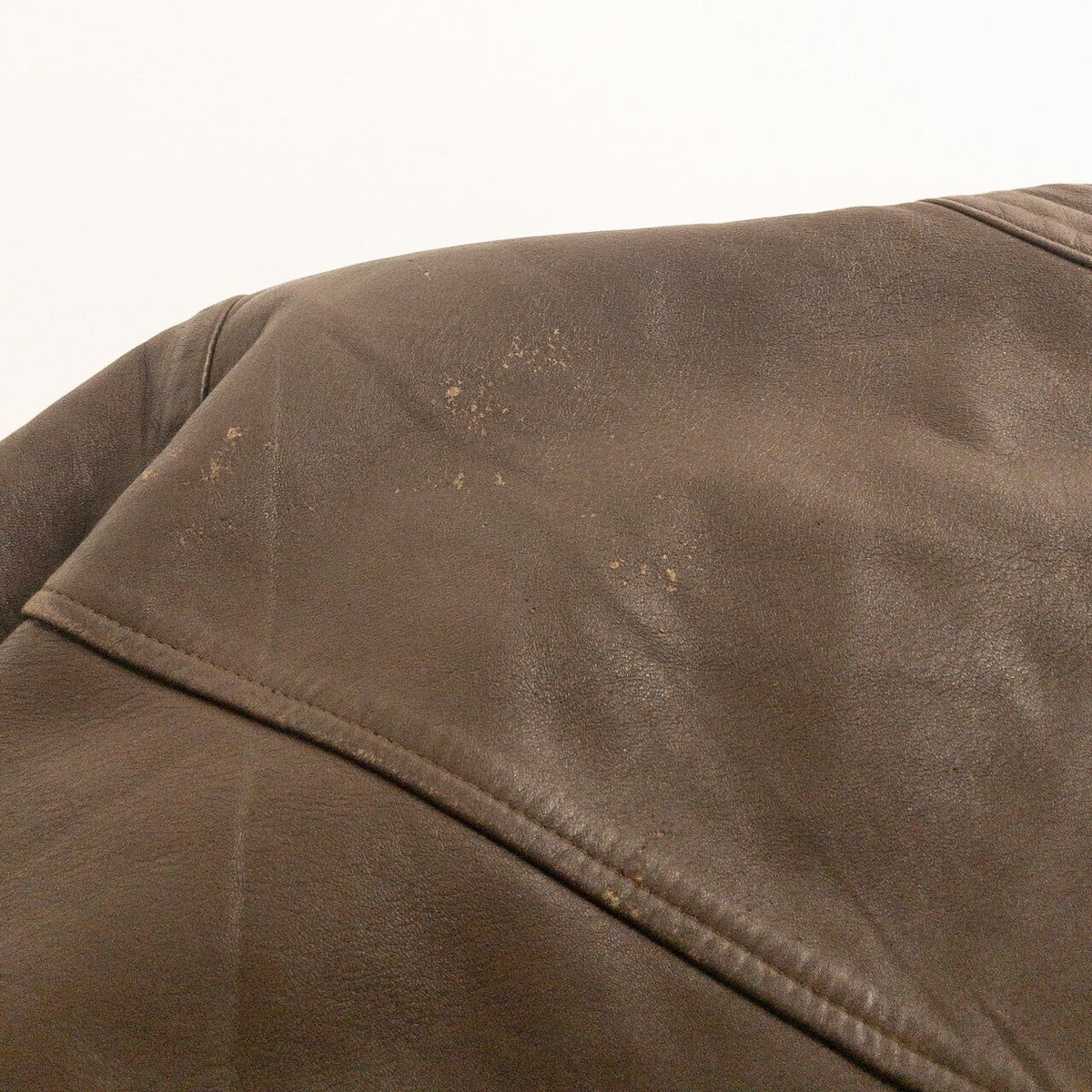 1970s "French Vintage" Brown Leather Motorcycle Jacket