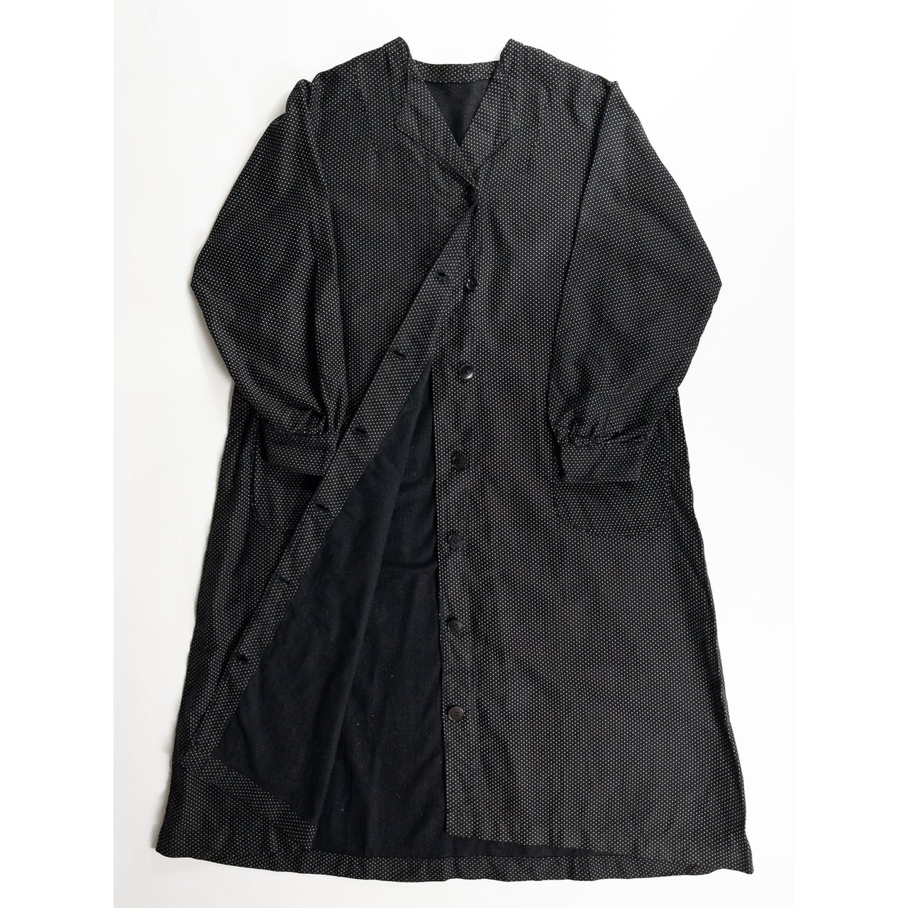 1950s "French Vintage" Black Dot Atelier Work Coat