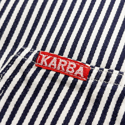 1970s German Vintage Cotton Stripe Work Jacket