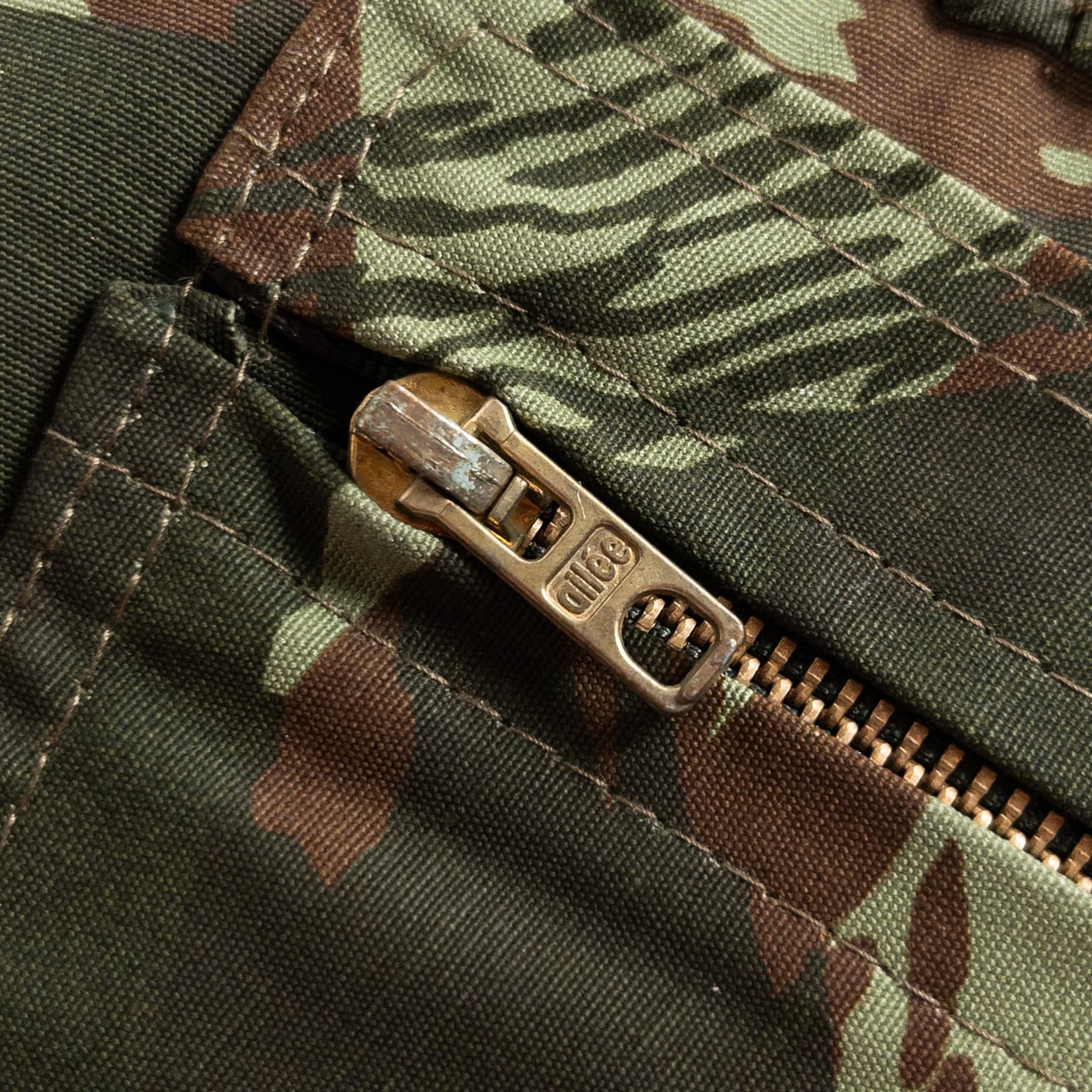 1960-70s "French Vintage" Lizard Camo Hunting Gilet, Dead Stock