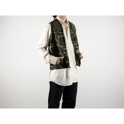 1960-70s "French Vintage" Lizard Camo Hunting Gilet, Dead Stock