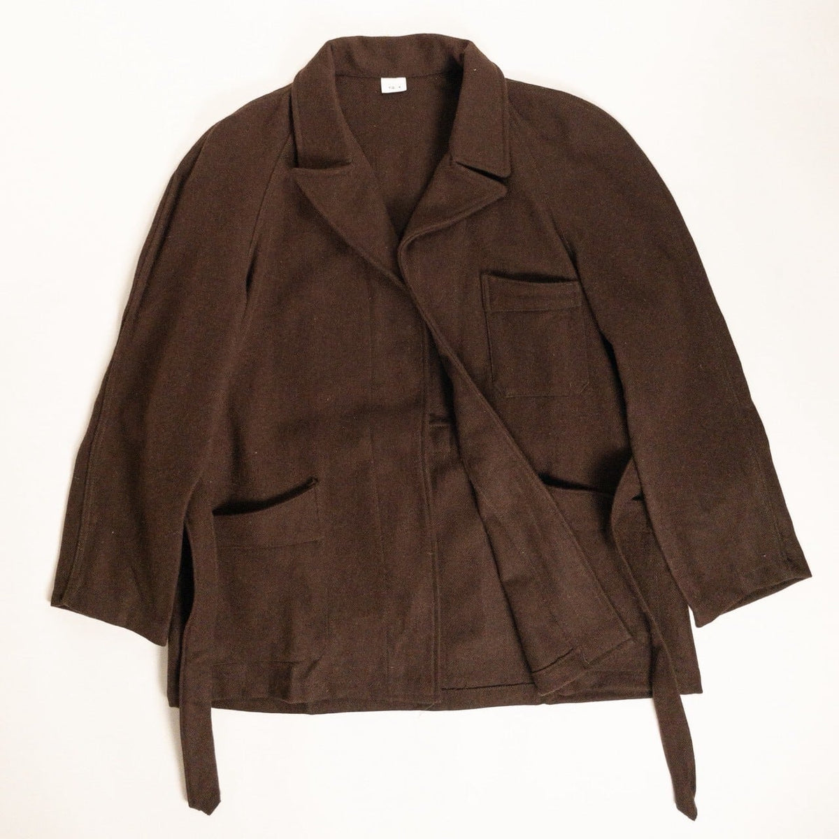 1960-70s Italian Army Brown Wool Hospital Jacket, Dead Stock