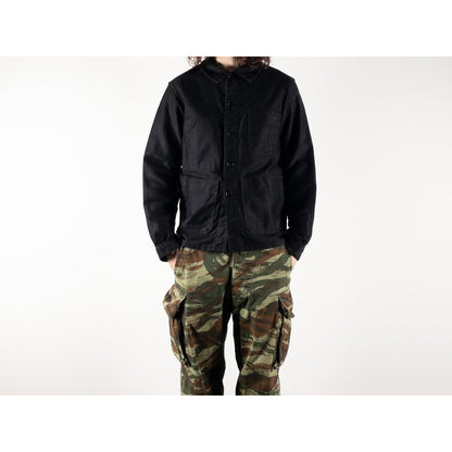 1960s "Adolphe Lafont" Black Moleskin Work Jacket