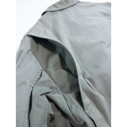 1970s "French Vintage" Khaki Cotton 4Pockets Full Zip Hunting Jacket