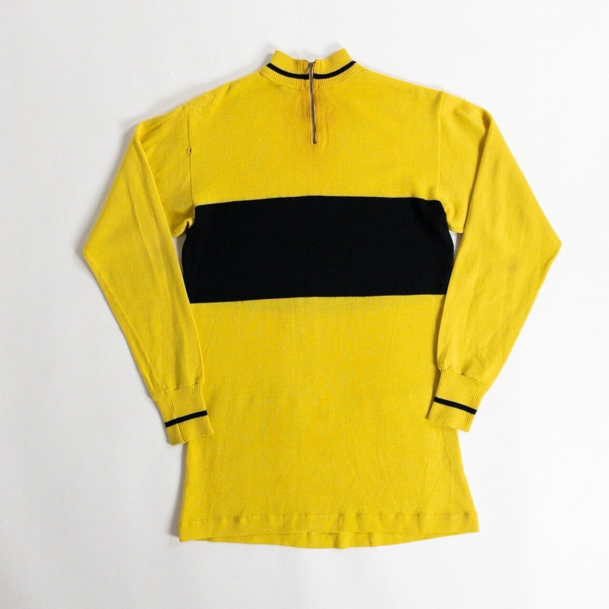 1970-80s "Au Tour de France" Yellow × Black Cyclist Knit Shirt